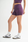 Mono B - Venice Cloud Light Contour Biker Shorts: Black / S:M:L (2:2:2)