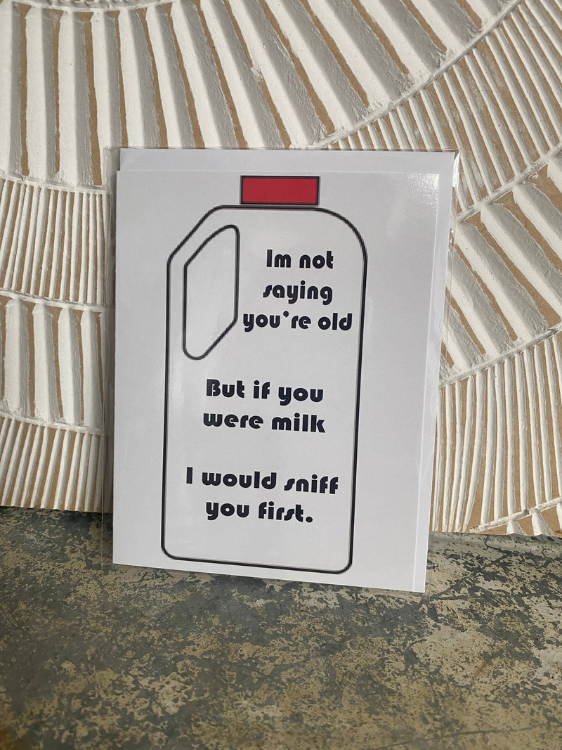 Crooked Halo - Milk Greeting Card