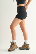 Mono B - Venice Cloud Light Contour Biker Shorts: Black / S:M:L (2:2:2)