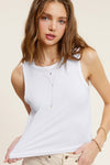 Mineral Washed Breathable Tank Top