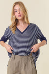 Ryan V-Neck 3/4 Sleeve Top