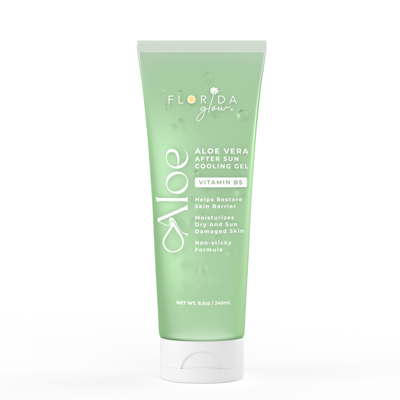 Florida Glow - Aloe Vera After Sun Cooling Gel With Vitamin B5 - Certified