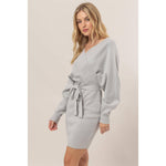 Belted Sweater Dress