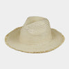 Sensibling Corp. - Frayed Solid Straw Sun Hat: Turquoise