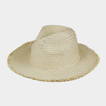 Sensibling Corp. - Frayed Solid Straw Sun Hat: Turquoise