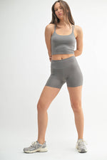 Mono B - Venice Cloud Light Contour Biker Shorts: Black / S:M:L (2:2:2)