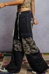 French Terry Camo Cargo Pants
