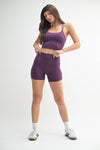 Mono B - Venice Cloud Light Contour Biker Shorts: Black / S:M:L (2:2:2)