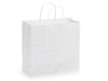 White Kraft Paper Shopping Bags: Vogue 16x6x12.5" / 250 Pack