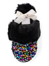 FIESTA SLIPPERS, BLACK: L/XL