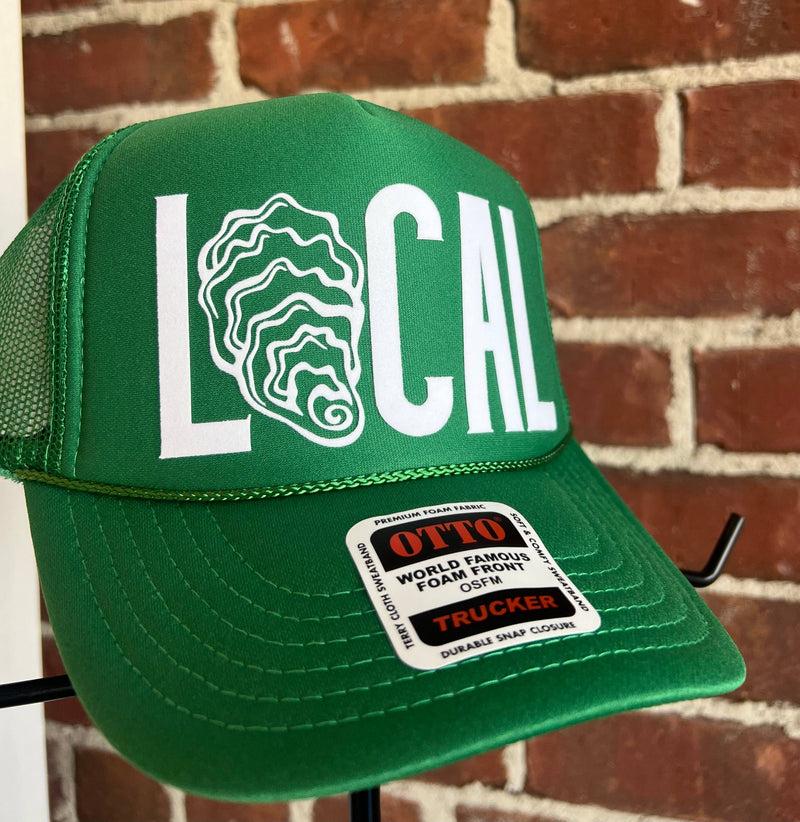 Mint & Honey - LOCAL Oyster Shell Trucker Hat: Navy