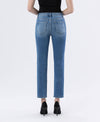 High Rise Slim Straight Jean