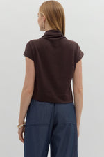 Reese Mock Top Brown
