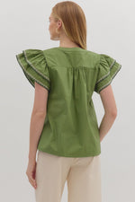 Laurel Flutter Top