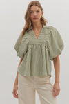 Farrah Top In Olive