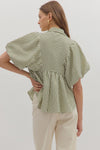 Farrah Top In Olive