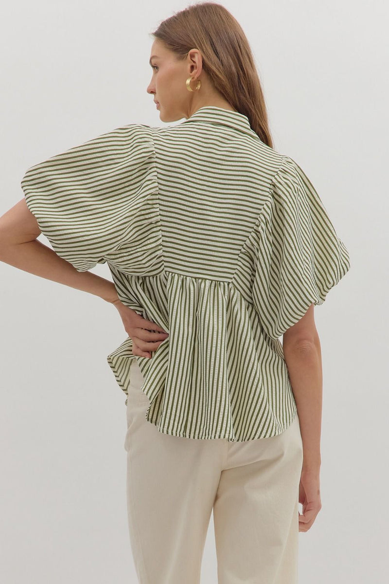 Farrah Top In Olive
