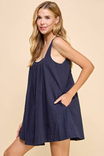 Square Neckline Open Back Dress