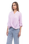 Naked Zebra - A&F: Striped Button Up Shirt: Poppy Red / S