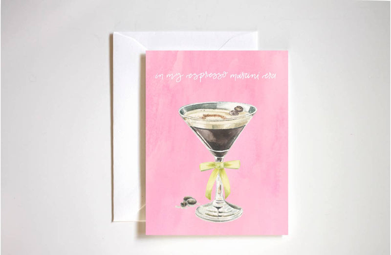 Espresso martini era birthday card