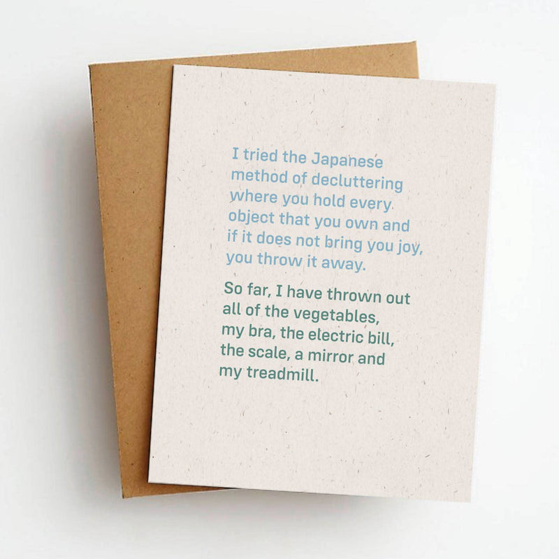 Skel & Co - Decluttering Funny Everyday Greeting Card