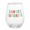 Wineglass & Popper Gift Set - Xmas Icons Santa's Favorite