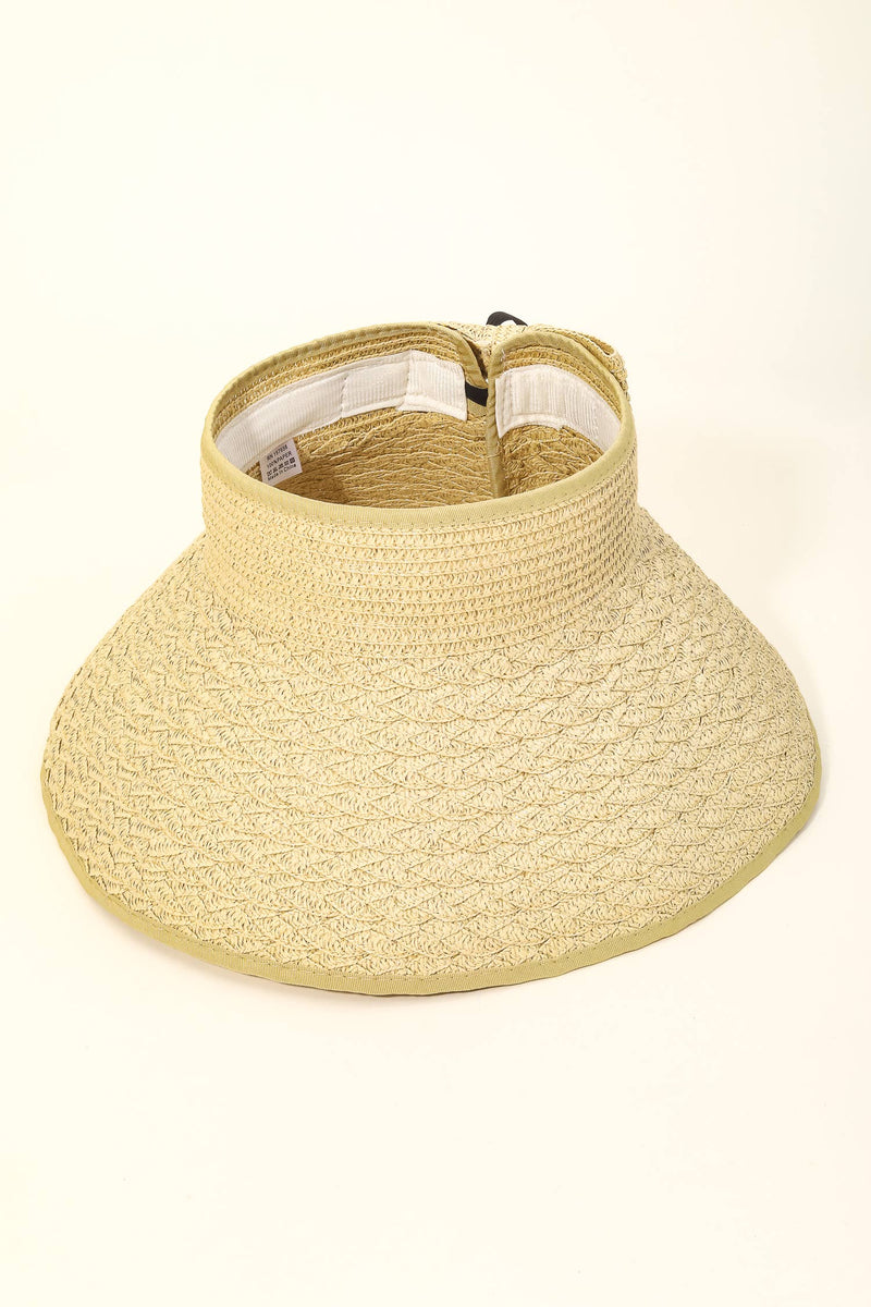 Summer Straw Visor Sun Hat