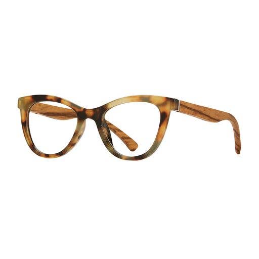 Blue Planet Eco-Eyewear - Isla - Honey Tortoise / Eco-Sustainable + Blue Light Lens: 1.75