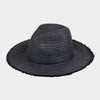Sensibling Corp. - Frayed Solid Straw Sun Hat: Turquoise