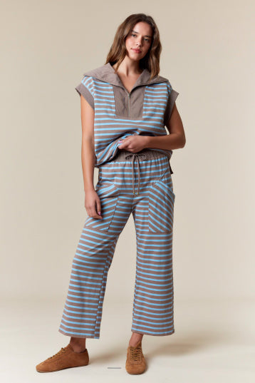 Striped Lounge Top