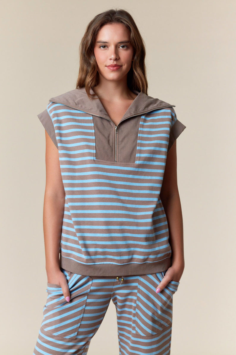 Striped Lounge Top