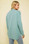 Mystree Brushed Terry Open Front Cardigan