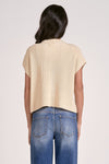 Elan Light Creme Short Sleeve Sweater