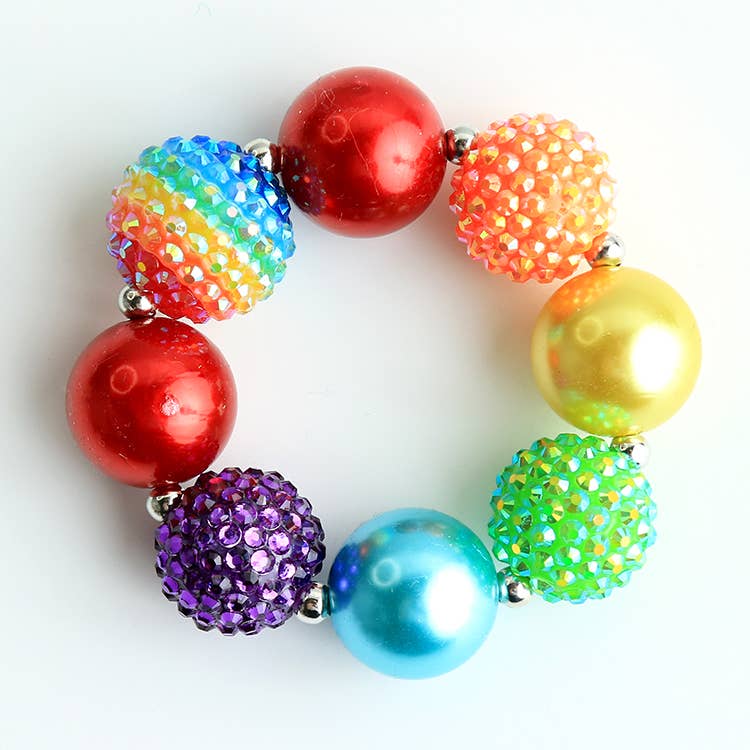 Chunky Sparkle Rainbow Bracelet
