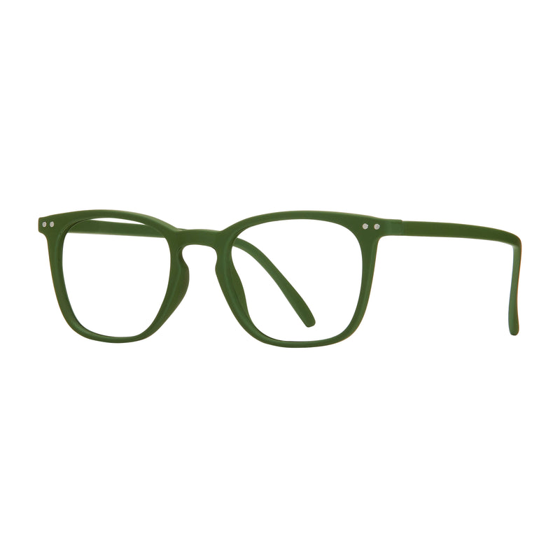 Blue Planet Eco-Eyewear - Fiesta -  Soft Olive Green - Blue Light Filtering Lens