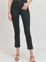 High Rise Black Slim Stretch Jean