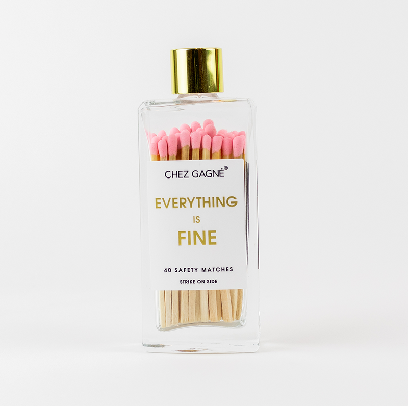 Chez Gagné - Everything is Fine - Glass Bottle Matches