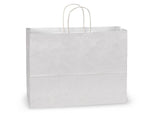 White Kraft Paper Shopping Bags: Vogue 16x6x12.5" / 250 Pack