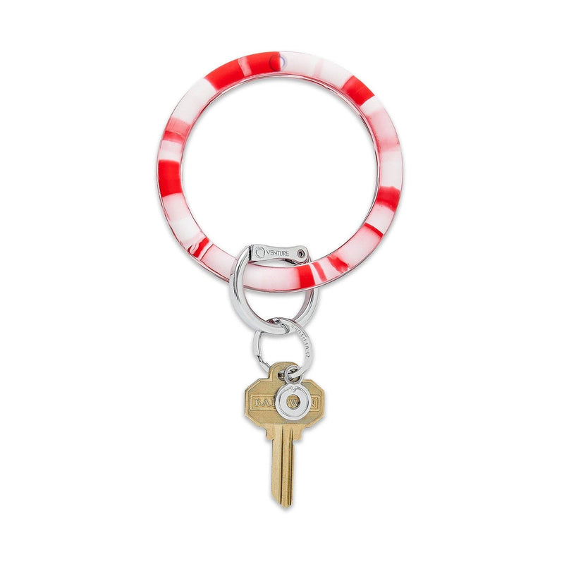 Oventure - Silicone Big O® Key Ring - Cherry On Top Marble