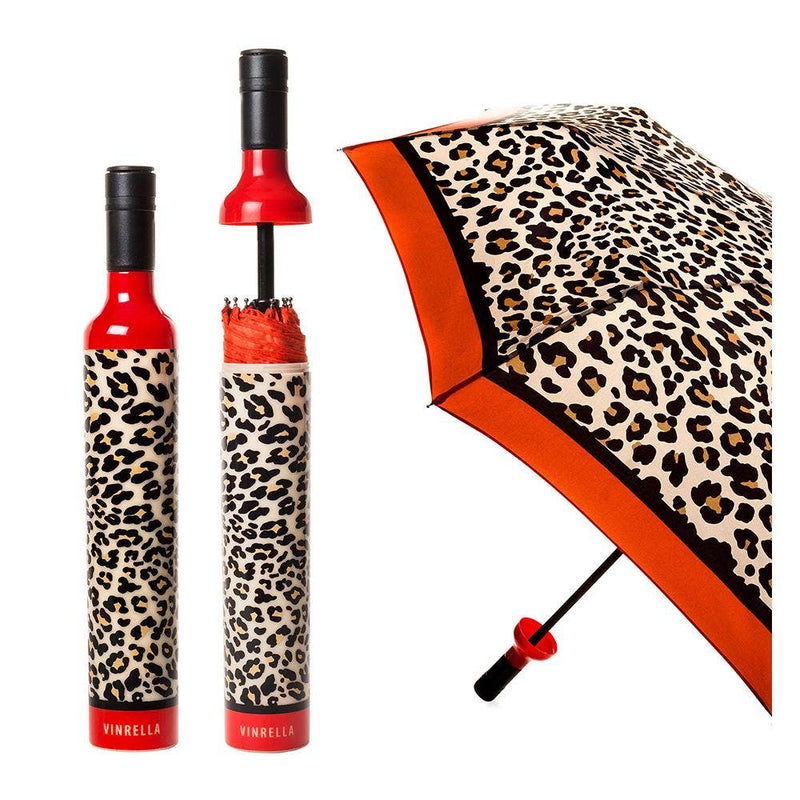 Vinrella - Leopard Print Bottle Umbrella